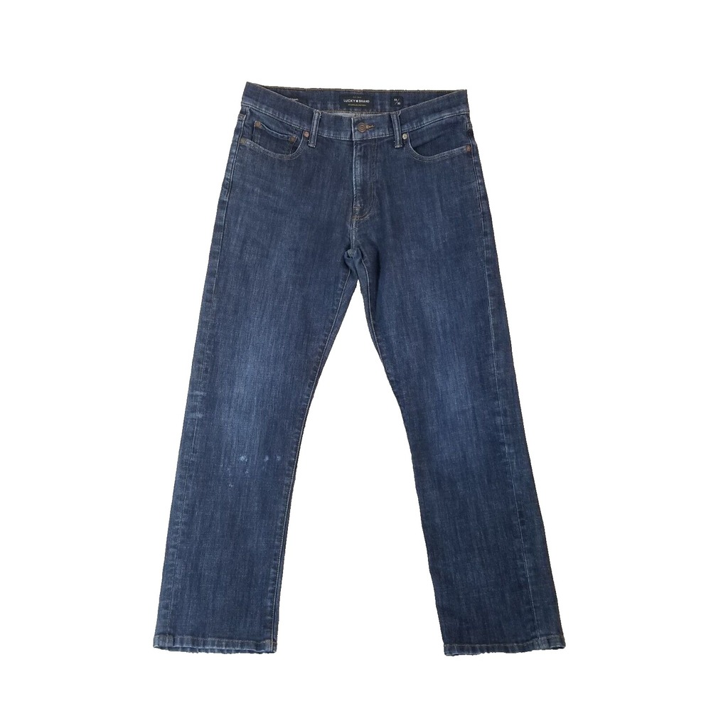 Lucky Brand jeans men's 32 x 30 221 straight regular fit blue denim pants retro